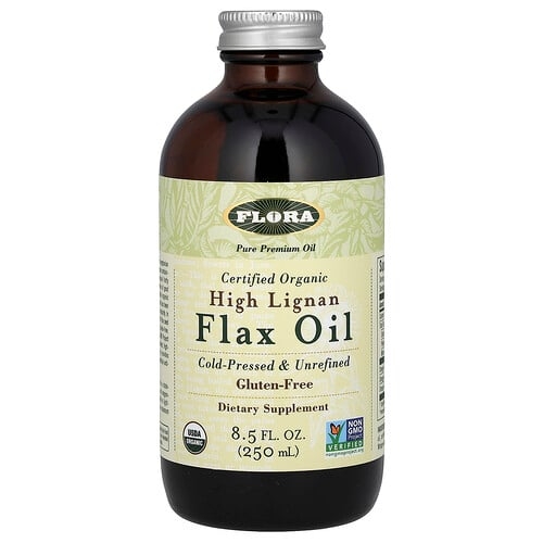 Flora Certified Organic High Lignan Flax Oil 8 5 Fl Oz 250 Ml product image