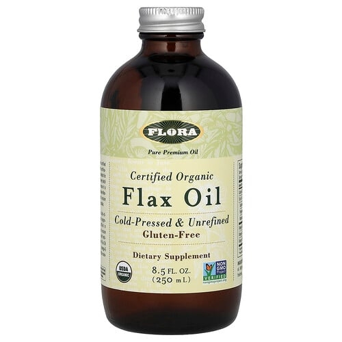 Flora Certified Organic Flax Oil 8 5 Fl Oz 250 Ml product image