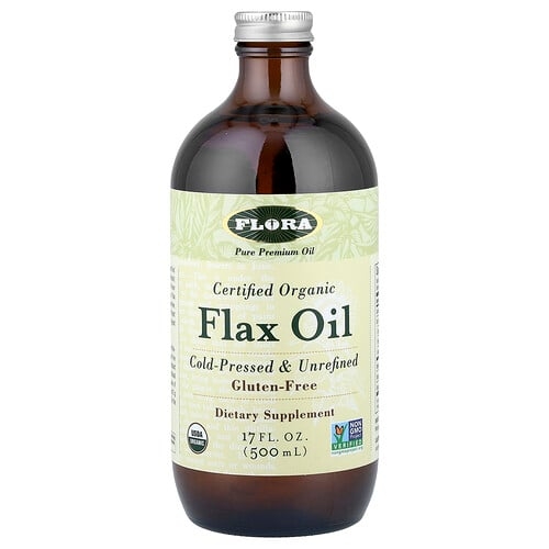 Flora Certified Organic Flax Oil 17 Fl Oz 500 Ml product image