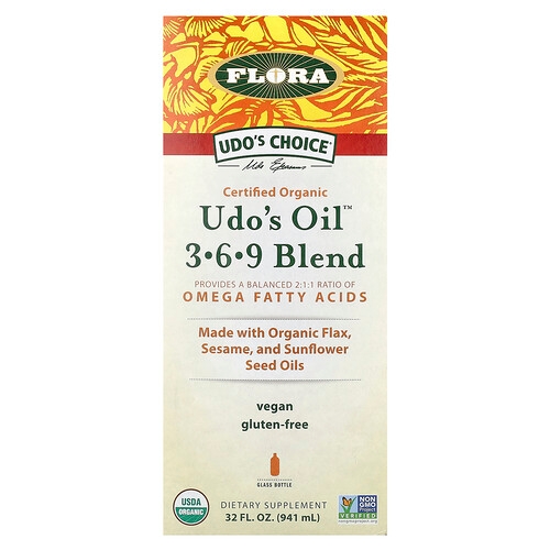 Flora Udo S Choice Udo S Oil 3 6 9 Blend 32 Fl Oz 941 Ml product image