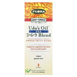 Flora Udo S Choice Udo S Oil Dha 3 6 9 Blend 17 Fl Oz 500 Ml