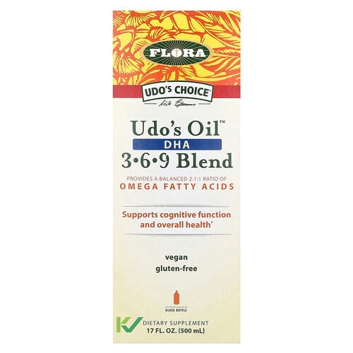 Flora Udo S Choice Udo S Oil Dha 3 6 9 Blend 17 Fl Oz 500 Ml product image