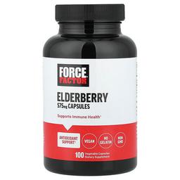 Force Factor Elderberry 575 Mg 100 Vegetable Capsules