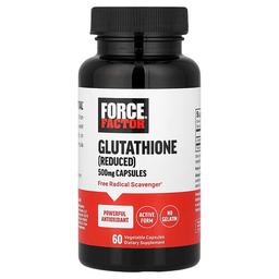 Force Factor Glutathione Reduced 500 Mg 60 Vegetable Capsules
