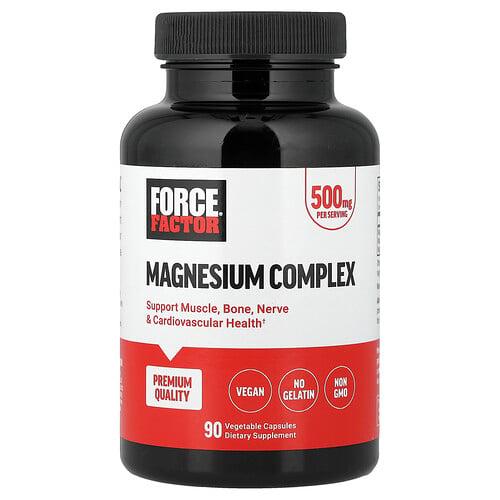 Force Factor Magnesium Complex 500 Mg 90 Vegetable Capsules product image