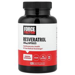 Force Factor Resveratrol 200 Mg 120 Vegetable Capsules