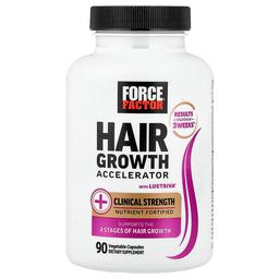 Force Factor Hair Growth Accelerator With Lustriva 90 Vegetable Capsules