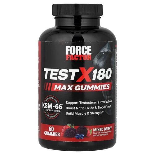 Force Factor Test X180 Max Gummies Mixed Berry 60 Gummies product image