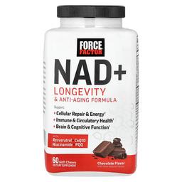 Force Factor Nad Longevity Anti Aging Formula Chocolate 60 Soft Chews