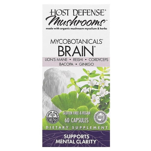 Host Defense Mushrooms Mycobotanicals Brain 60 Capsules product image