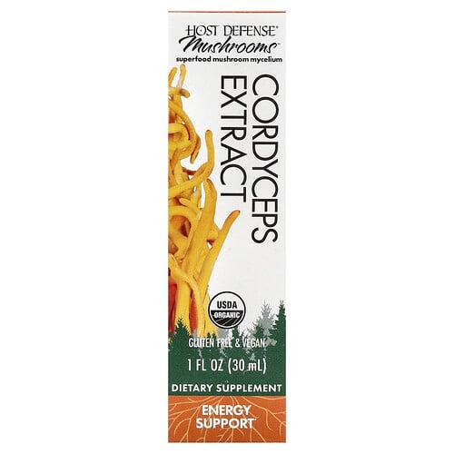 Host Defense Mushrooms Cordyceps Extract 1 Fl Oz 30 Ml product image