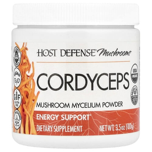 Host Defense Mushrooms Cordyceps Mushroom Mycelium Powder 3 5 Oz 100 G product image