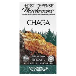 Host Defense Mushrooms Chaga 120 Capsules 0 5 G Per Capsule