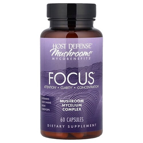 Host Defense Mushrooms Mycobenefits Focus 60 Capsules product image