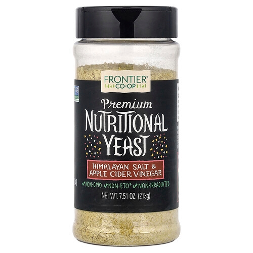Frontier Co Op Premium Nutritional Yeast Himalayan Salt Apple Cider Vinegar 7 51 Oz 213 G product image