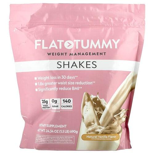 플랫 터미 Flat Tummy, 셰이크, 천연 바닐라 맛, 690g(1.5lb) product image