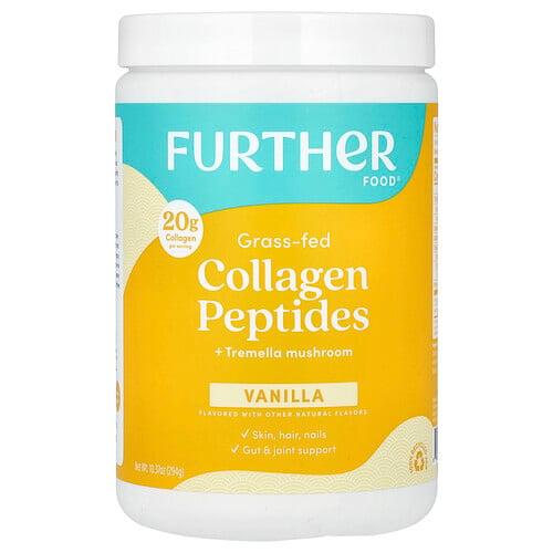 Further Food Grass Fed Collagen Peptides Tremella Mushroom Vanilla 10 37 Oz 294 G product image
