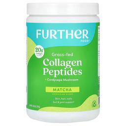 Further Food Grass Fed Collagen Peptides Cordyceps Mushroom Matcha 10 62 Oz 301 G