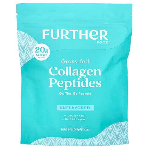 Further Food Grass Fed Collagen Peptides Unflavored 12 Packets 0 71 Oz 20 G Each product image