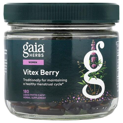Gaia Herbs Women Vitex Berry 180 Liquid Phyto Caps 500 Mg Per Capsules product image