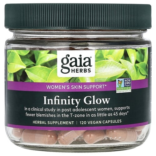 Gaia Herbs Infinity Glow Women S Skin Support 120 Vegan Capsules product image