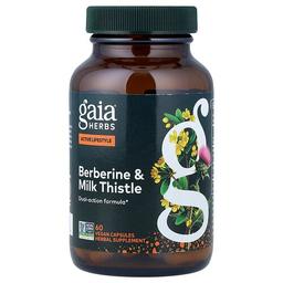 Gaia Herbs Berberine Milk Thistle 60 Vegan Capsules