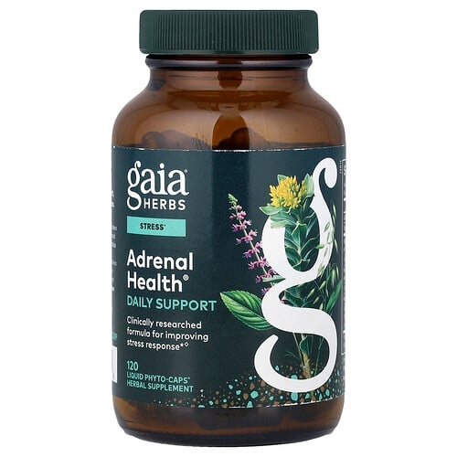 Gaia Herbs Adrenal Health Daily Support 120 Liquid Phyto Caps product image