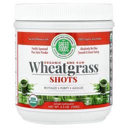 Green Foods Organic And Raw Wheatgrass Shots 5 3 Oz 150 G