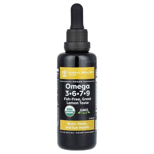 Global Healing Omega 3 6 7 9 Lemon 2 Fl Oz 59 2 Ml product image