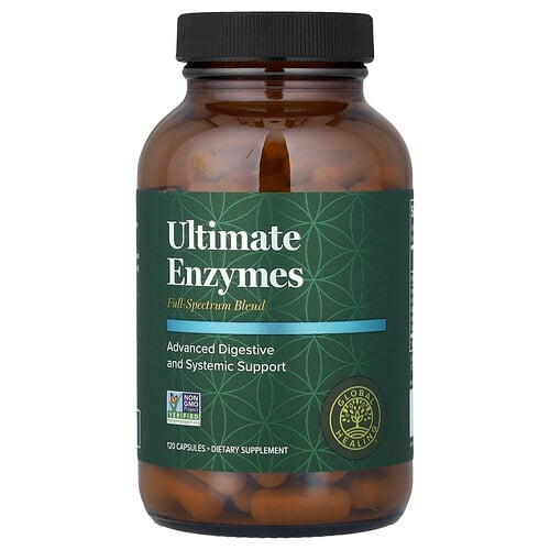 Global Healing Ultimate Enzymes 120 Capsules product image
