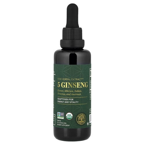 Global Healing Raw Herbal Extract 5 Ginseng 2 Fl Oz 59 2 Ml product image