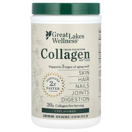 Great Lakes Wellness Grass Fed Bovine Collagen Peptides Unflavored 10 Oz 284 G product image