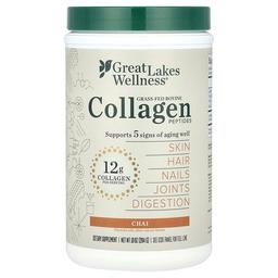 Great Lakes Wellness Grass Fed Bovine Collagen Peptides Chai 10 Oz 284 G