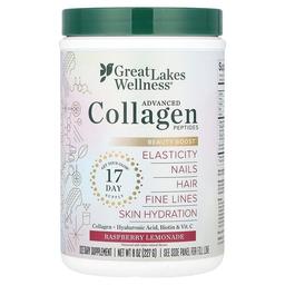 Great Lakes Wellness Advanced Collagen Peptides Raspberry Lemonade 8 Oz 227 G