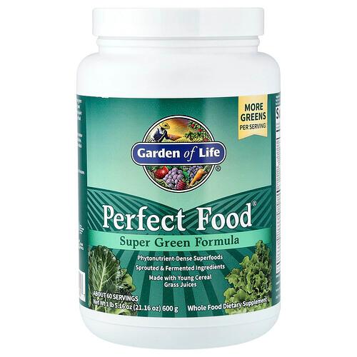 가든 오브 라이프 Garden of Life, Perfect Food®, 슈퍼 그린 포뮬라, 600g(21.16oz) product image