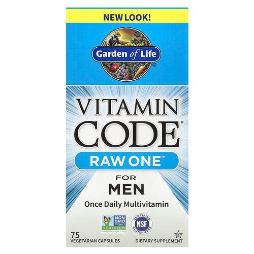 Garden Of Life Vitamin Code Raw One Once Daily Multivitamin For Men 75 Vegetarian Capsules product image