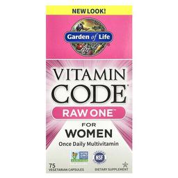 Garden Of Life Vitamin Code Raw One Once Daily Multivitamin For Women 75 Vegetarian Capsules
