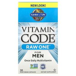 Garden Of Life Vitamin Code Raw One Once Daily Multivitamin For Men 30 Vegetarian Capsules