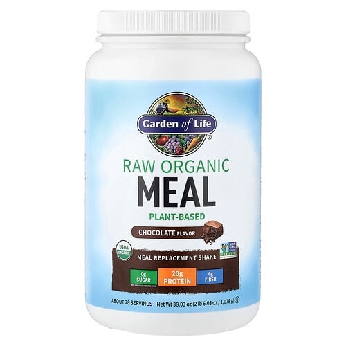 Garden Of Life Raw Organic Meal Replacement Shake Chocolate 38 03 Oz 1 078 G product image
