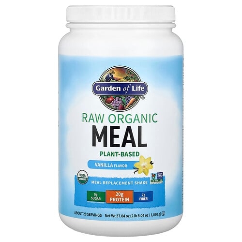 Garden Of Life Raw Organic Meal Replacement Shake Vanilla 2 Lbs 5 04 Oz 1 050 G product image