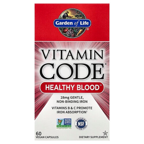Garden Of Life Vitamin Code Healthy Blood 60 Vegan Capsules product image