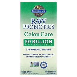Garden Of Life Raw Probiotics Colon Care 30 Vegetarian Capsules