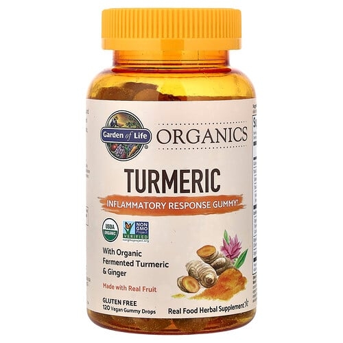 Garden Of Life Organics Turmeric Gummies 120 Vegan Gummy Drops product image