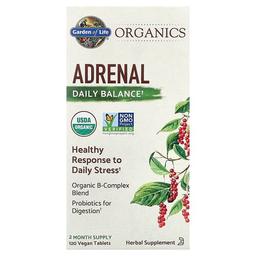 Garden Of Life Organics Adrenal Daily Balance 120 Vegan Tablets