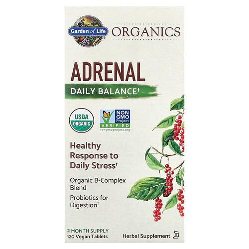 Garden Of Life Organics Adrenal Daily Balance 120 Vegan Tablets product image