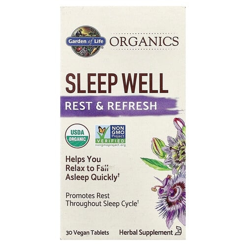Garden Of Life Organics Sleep Well 30 Vegan Tablets product image