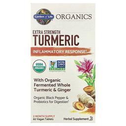 Garden Of Life Organics Turmeric Inflammatory Response 60 Vegan Tablets