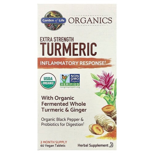 Garden Of Life Organics Turmeric Inflammatory Response 60 Vegan Tablets product image