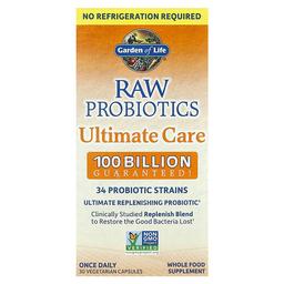 Garden Of Life Raw Probiotics Ultimate Care Shelf Stable 30 Vegetarian Capsules