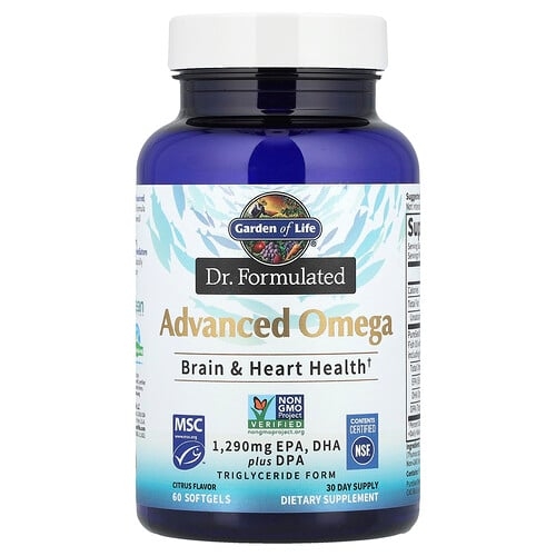 Garden Of Life Dr Formulated Advanced Omega Citrus 60 Softgels 645 Mg Per Softgel product image